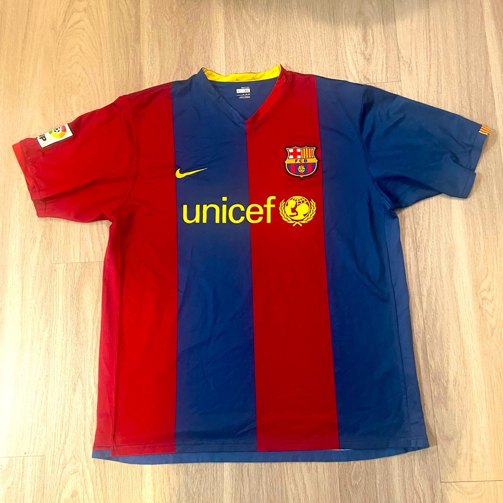 Nike Authentic FC Barcelona 2009 - 2010 Soccer Jersey - XL